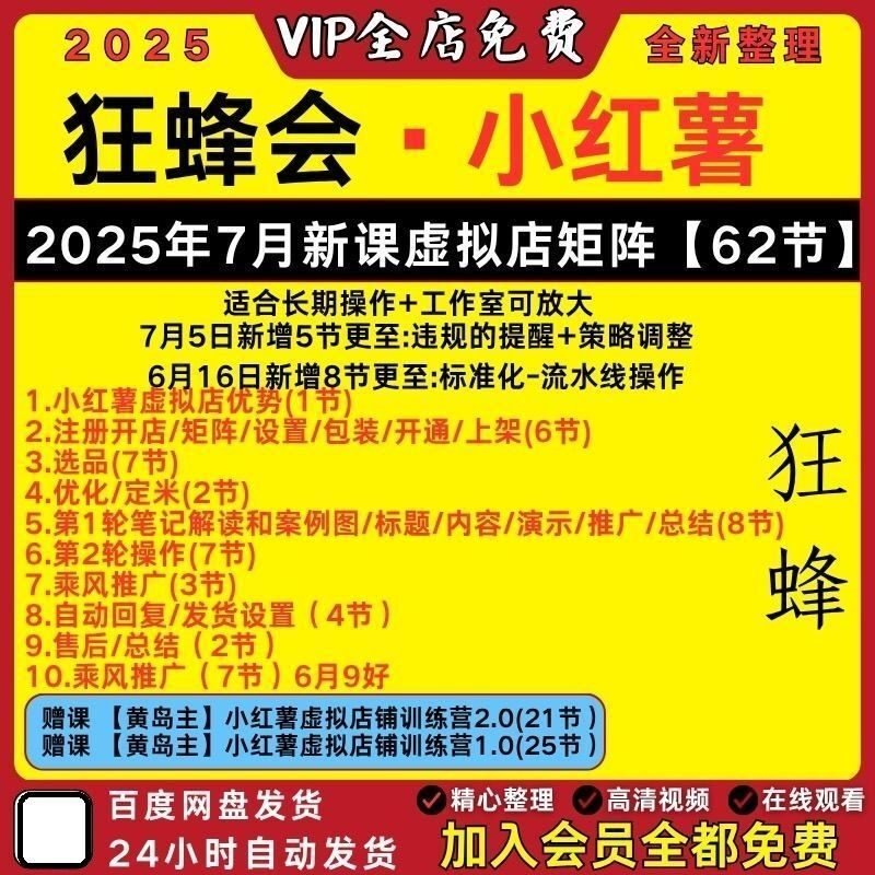找项目的看过来狂蜂会小红书虚拟店矩阵教程